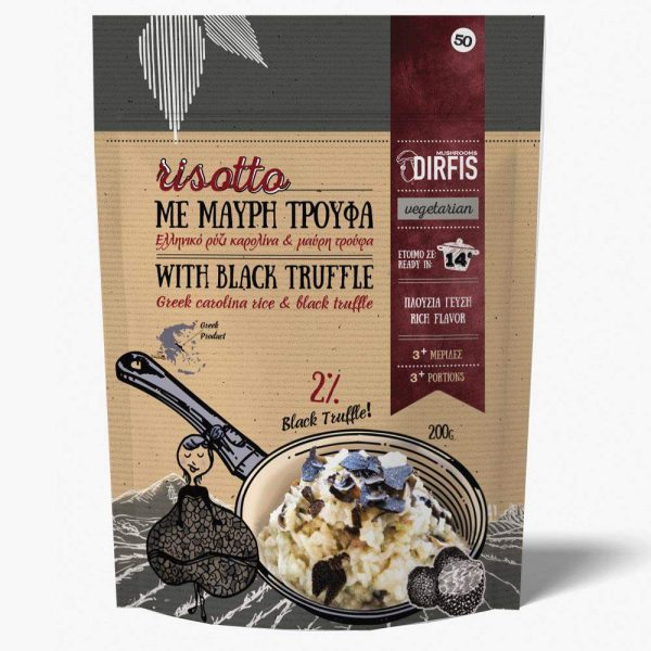 MUSHROOM SOUPS, RISOTTO & PASTA - Risotto with black truffle 200g