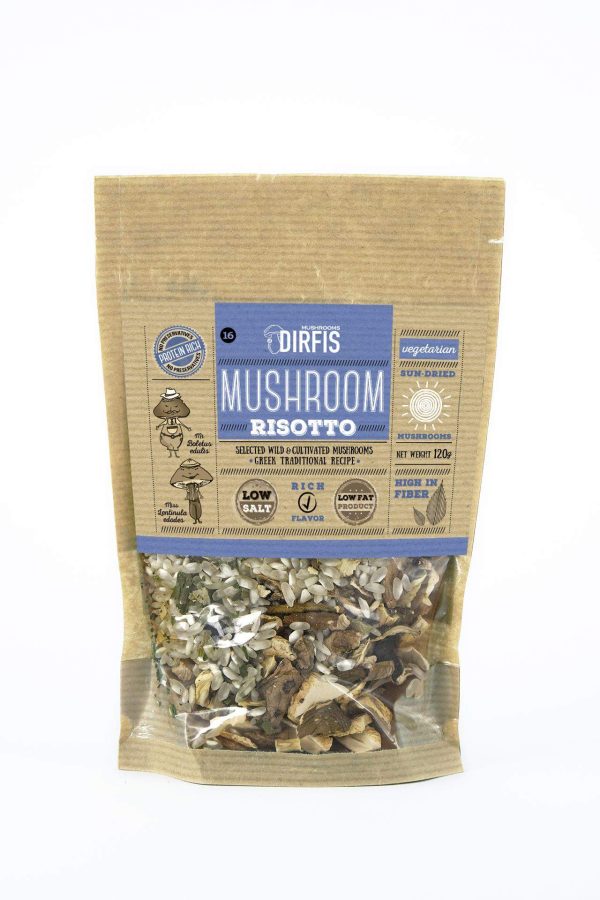 MUSHROOM SOUPS, RISOTTO & PASTA - Risotto with mushrooms 120g