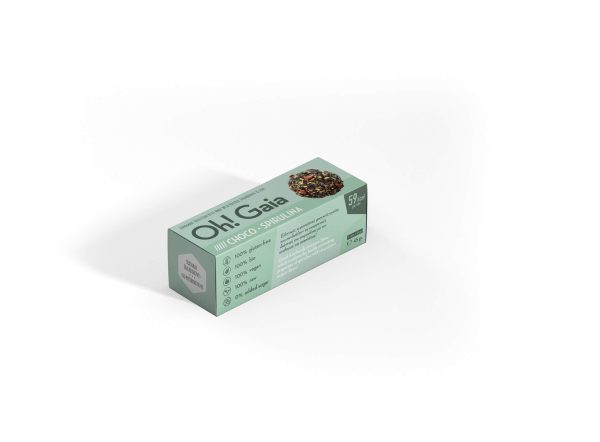 Choco-Spirulina Handmade healthy bites (45g)